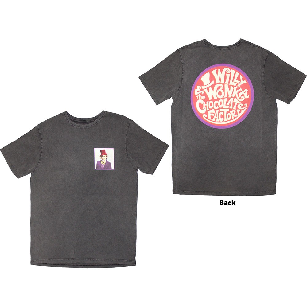Willy Wonka - Logo Emblem Tshirt Homme - Gris